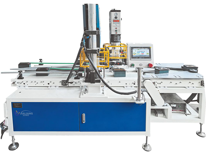 Dual channel ultrasonic welding feeding line